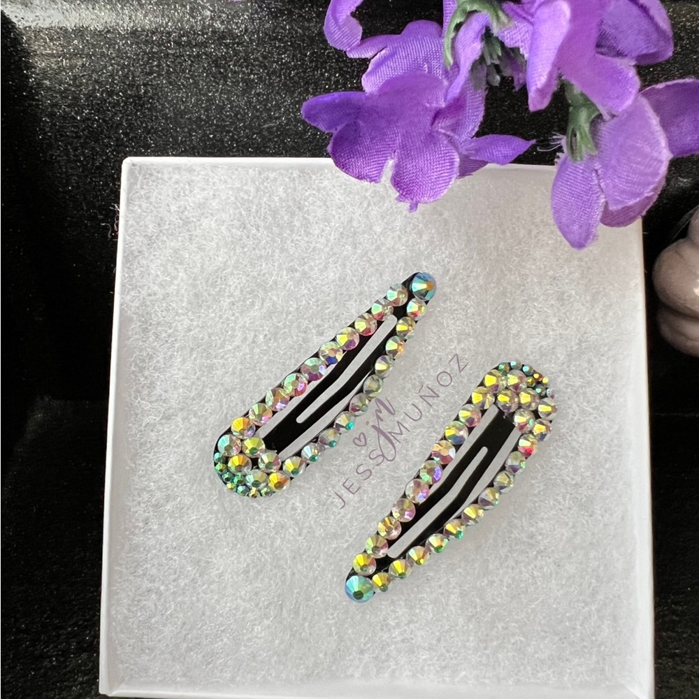 Handmade Colorful Rhinestone Hair Clips